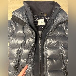 SAM Metallic Gray Puffer Vest